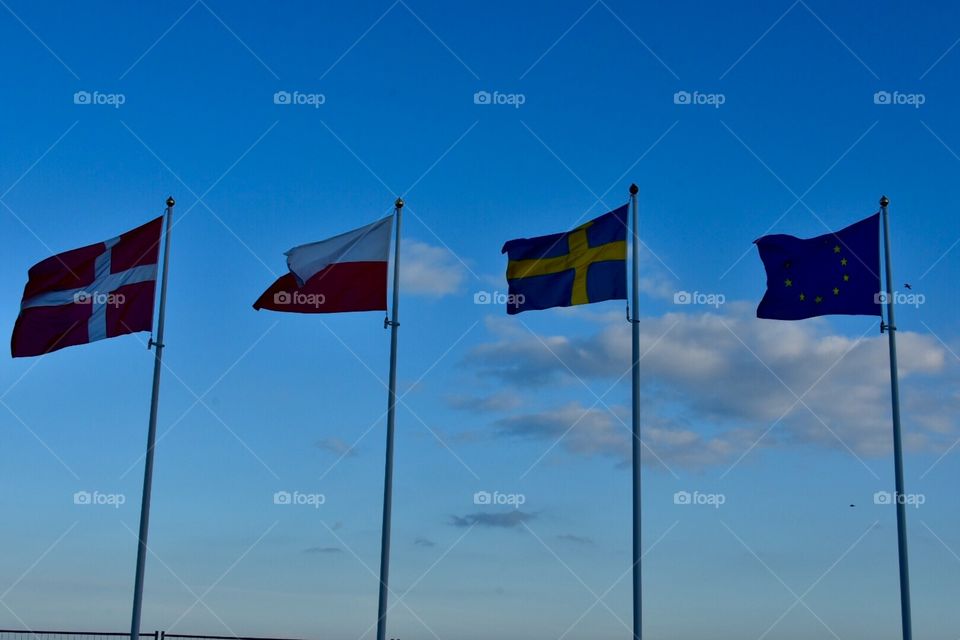 Flags of countries and union