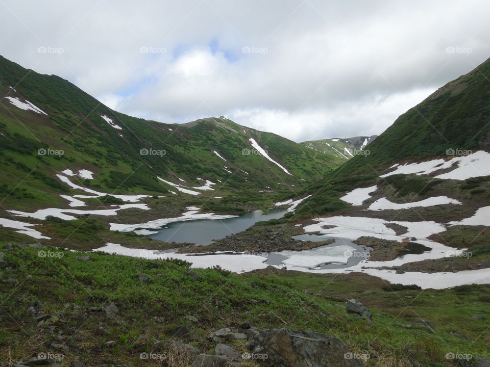 Blue lakes