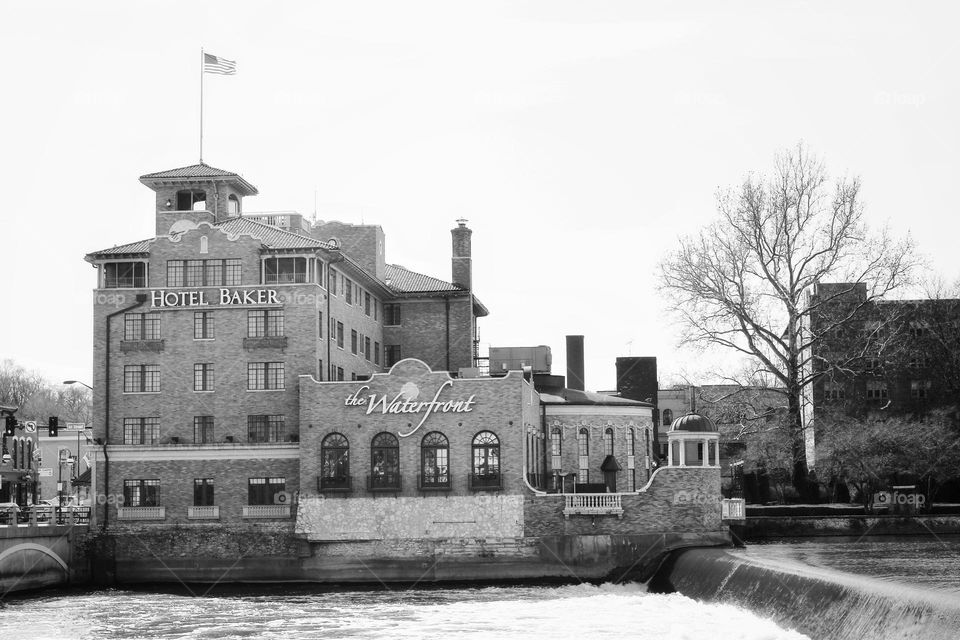 the old hotel and bakery by the river