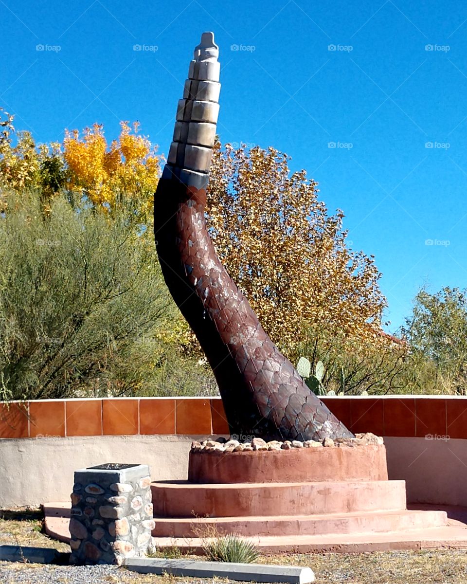 World's Largest Rattlesnake Rattle, Chiricahua Desert Museum, NM