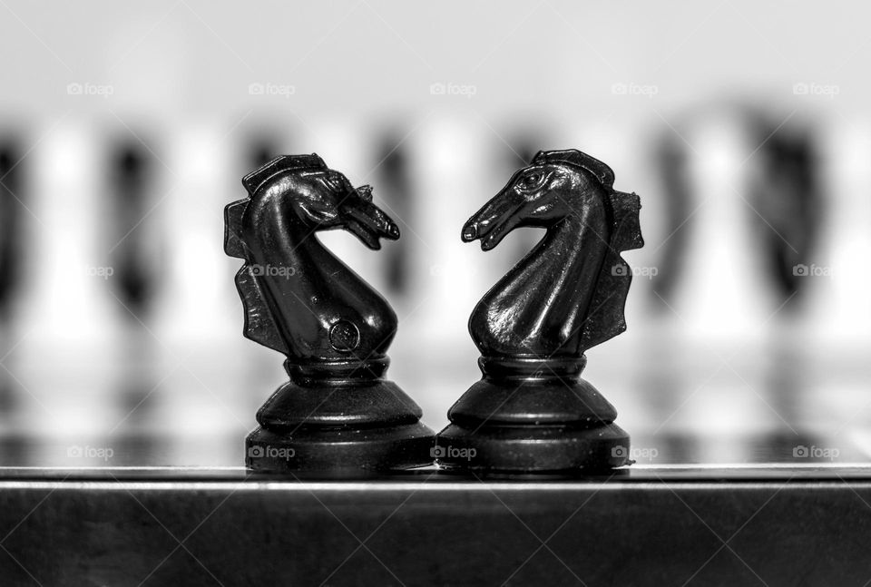 Black chess pieces