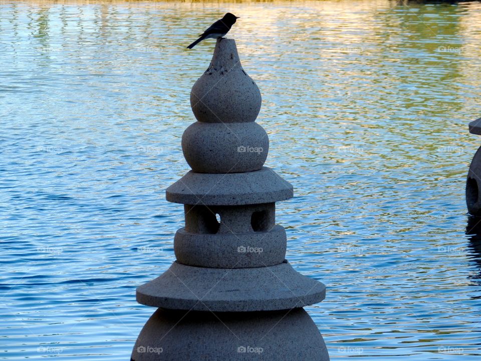 Grey stone sculpture 