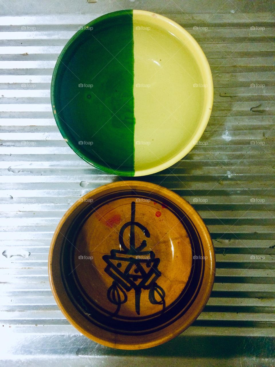 Circle traditional plates 