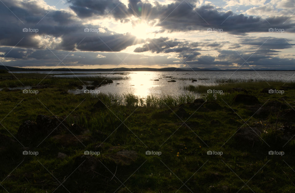 Corrib lake in Galway, Ireland