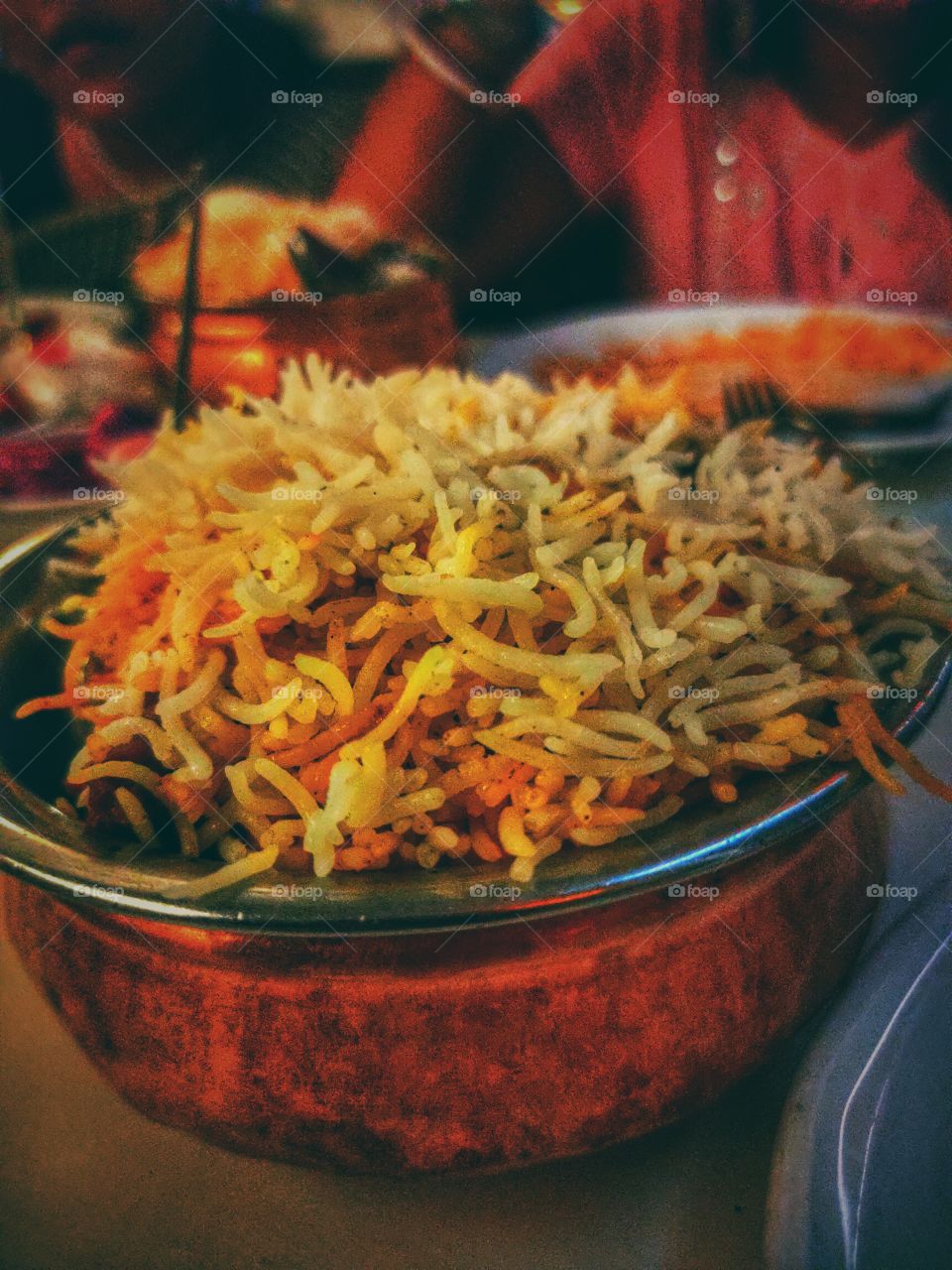 Traditional food In India(Biriyani)