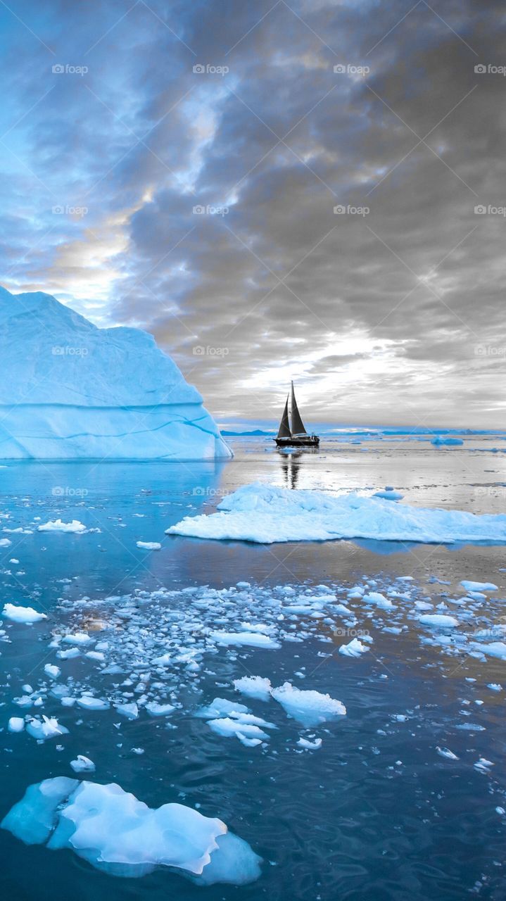 sailing with icebergs