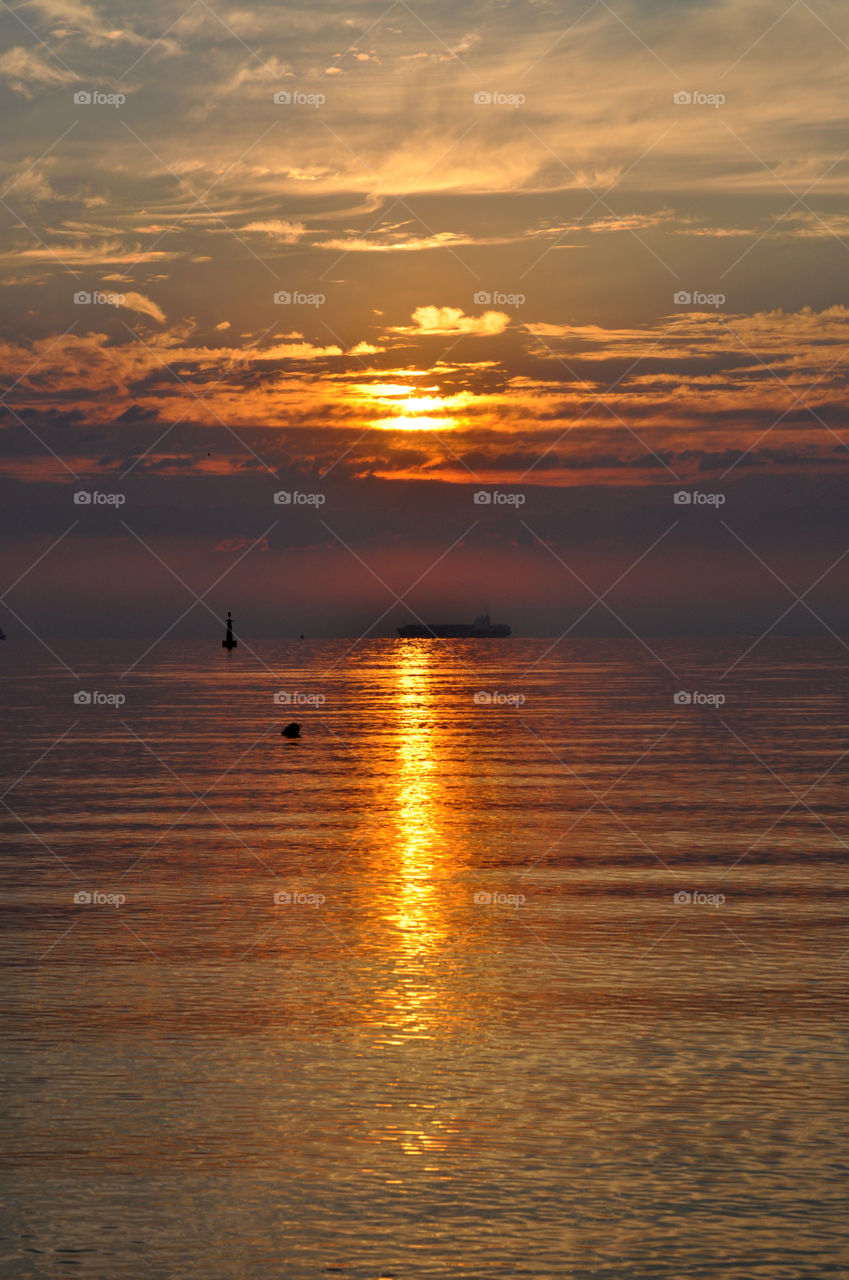 Sunrise over the Baltic Sea 