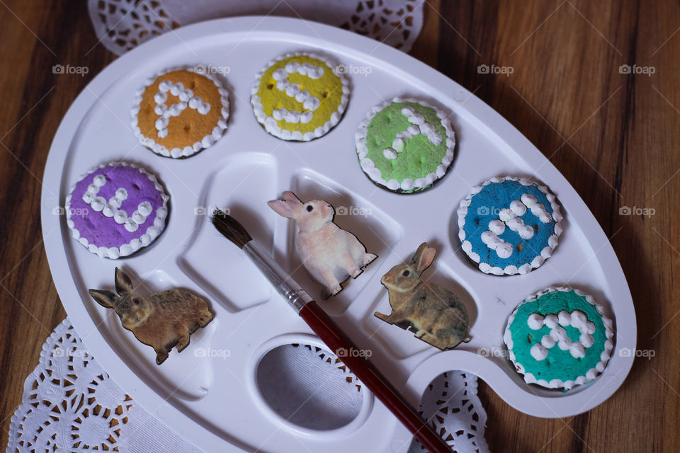 easter cookie palette bunny