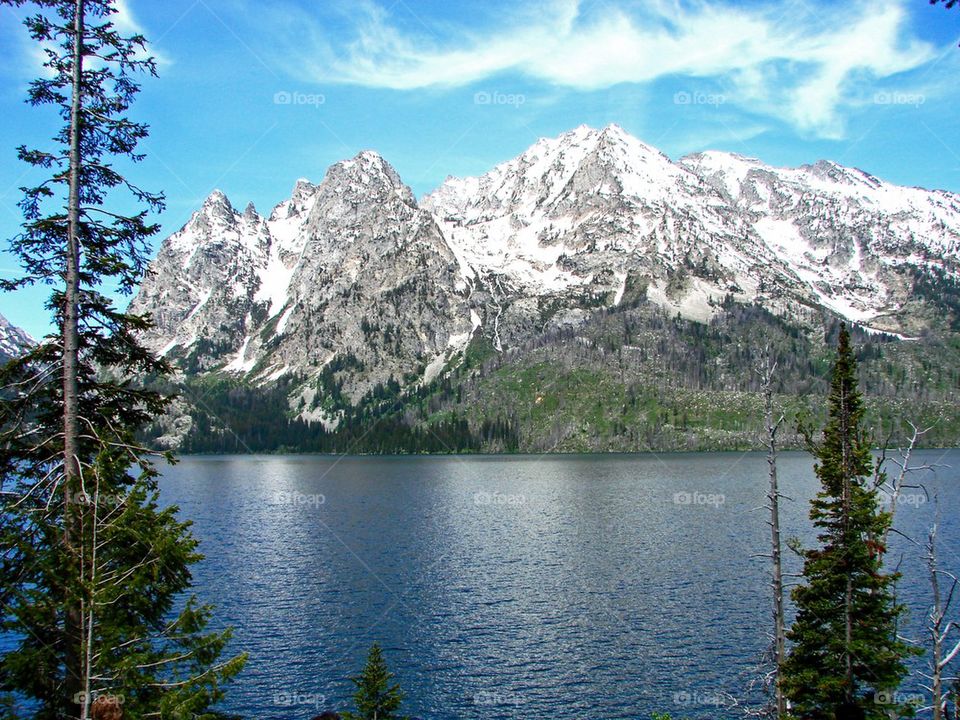 View of mountains in Grand Teton National Park