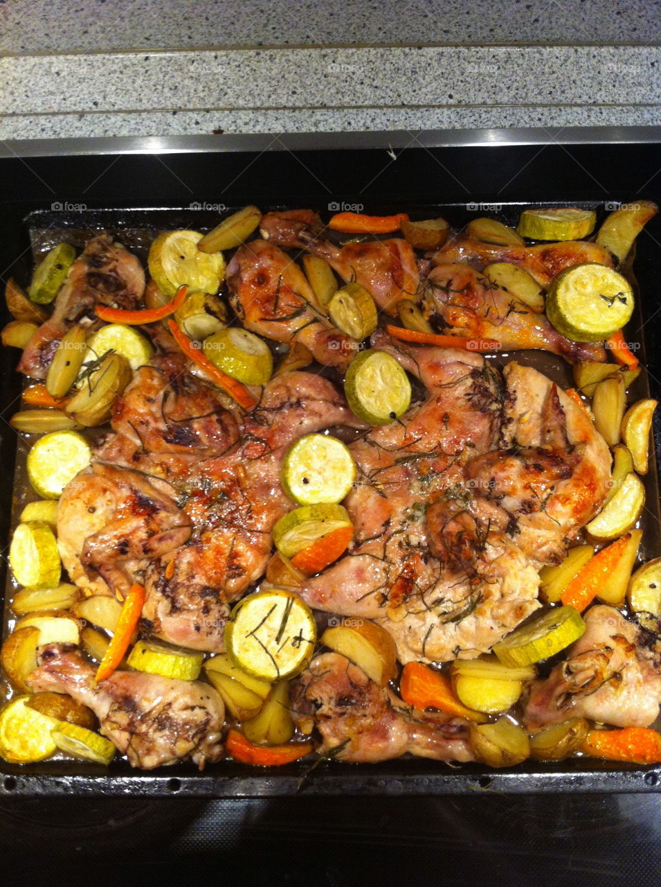 Chicken with vegetables 