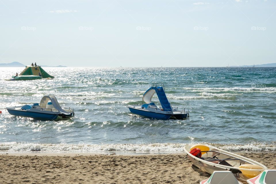 boats on the beach