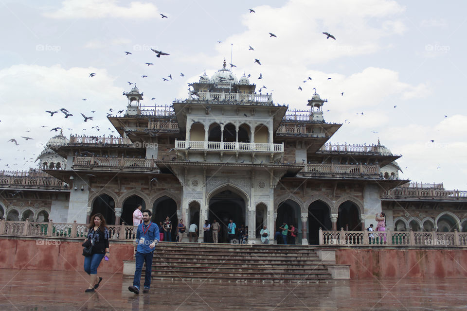 albert hall at jaipur ,rajasthan ,india