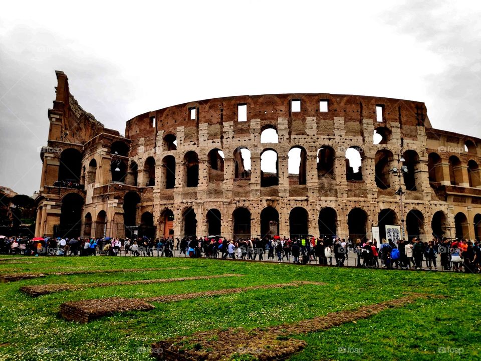 Travel in Rome at Colosseum