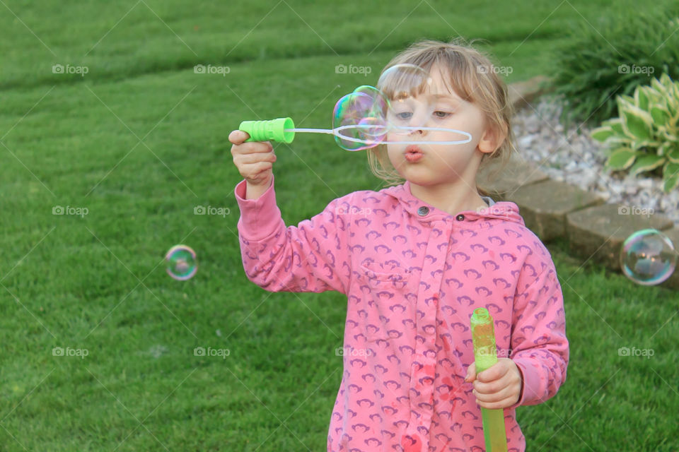 Blowing bubbles