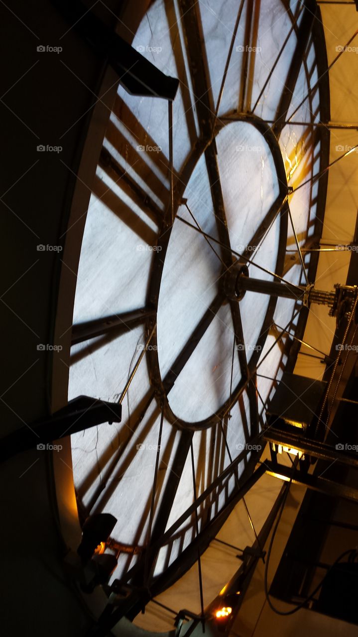 Inside the Clock. The D&F Clock Tower downtown Denver