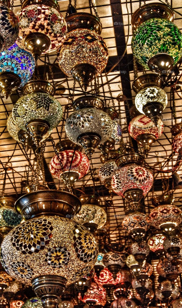 Turkish Lamp Shop. A lamp shop in Istanbul, Turkey 