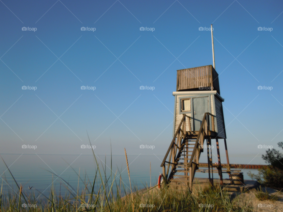 beach strand sea tower by MagnusPm
