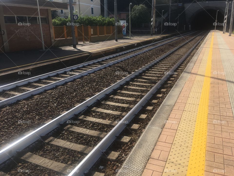Levanto train station, gateway to the Cinque Terre, a UNESCO World Heritage Site. Best accessible by rail. Visited in Summer.