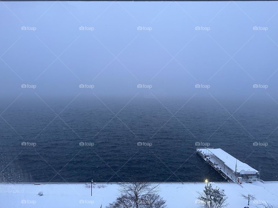 Winter View from a Hotel Room