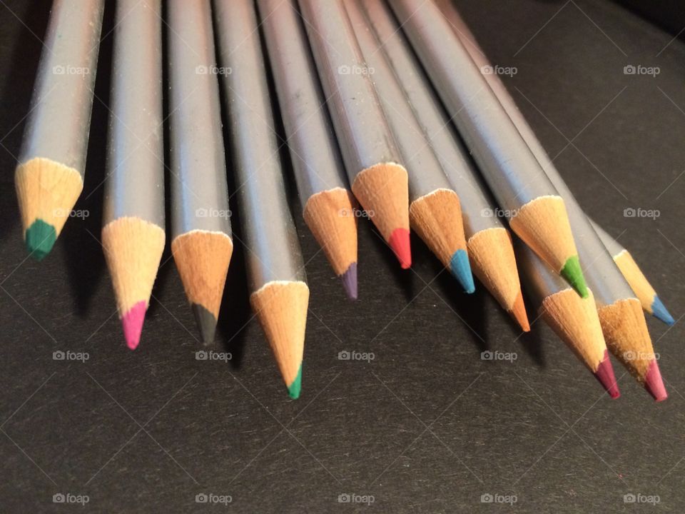 Coloured pencils 