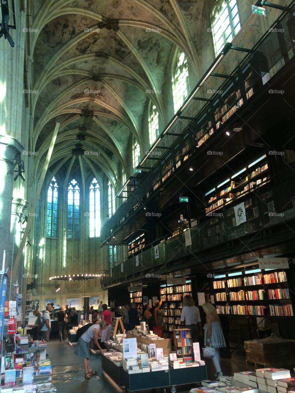 Unique bookshop in church