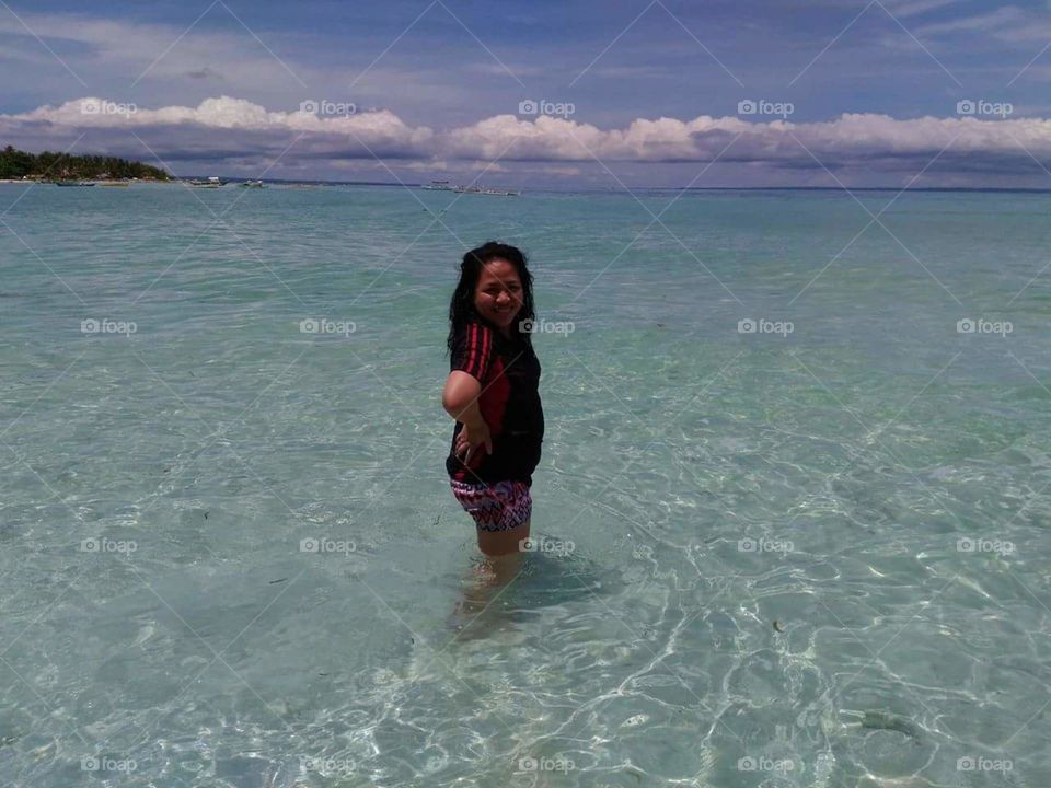 clear water,sky and clouds
at Bantayan Island, Cebu