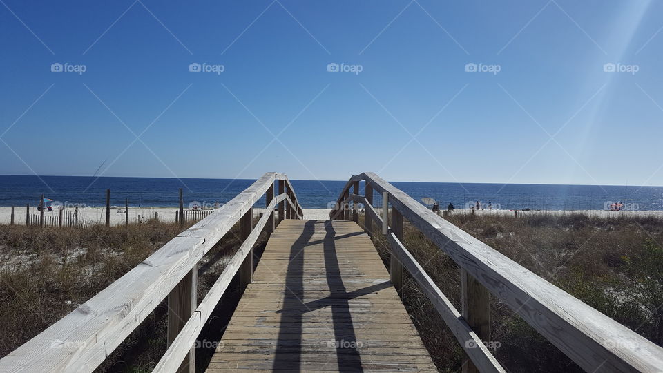 beach bridge