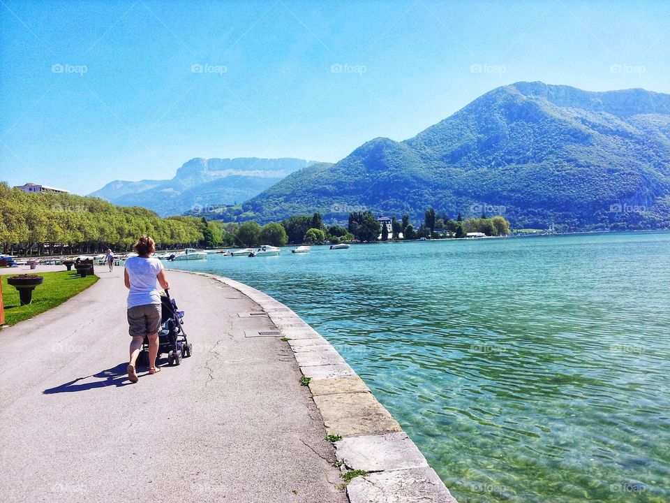 Annecy lakeside
