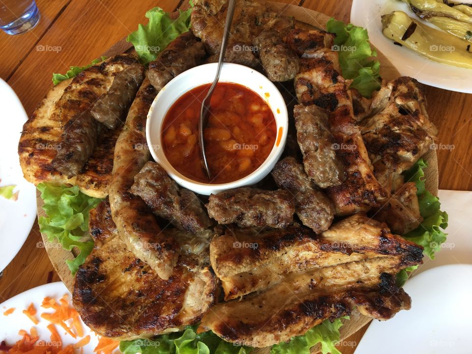 Grilled meat