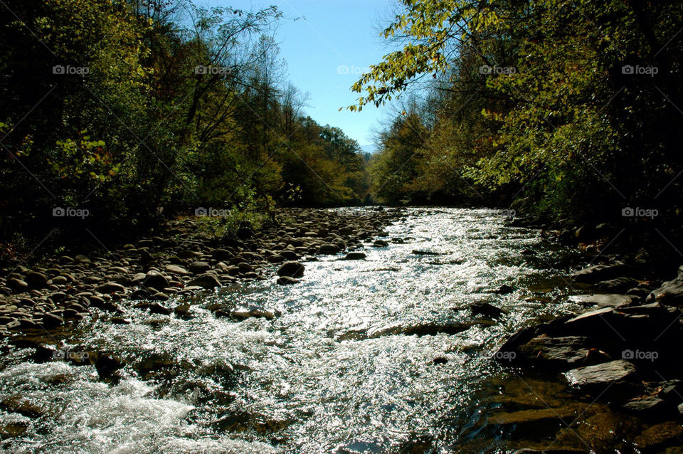 gatlinburg river rocks by refocusphoto