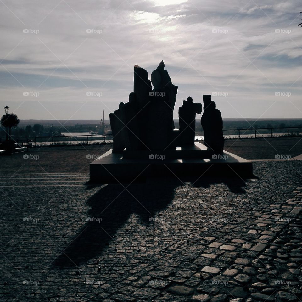 monument in Plock, Poland