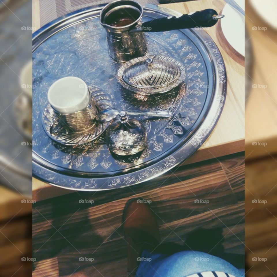 coffee in cafe grand