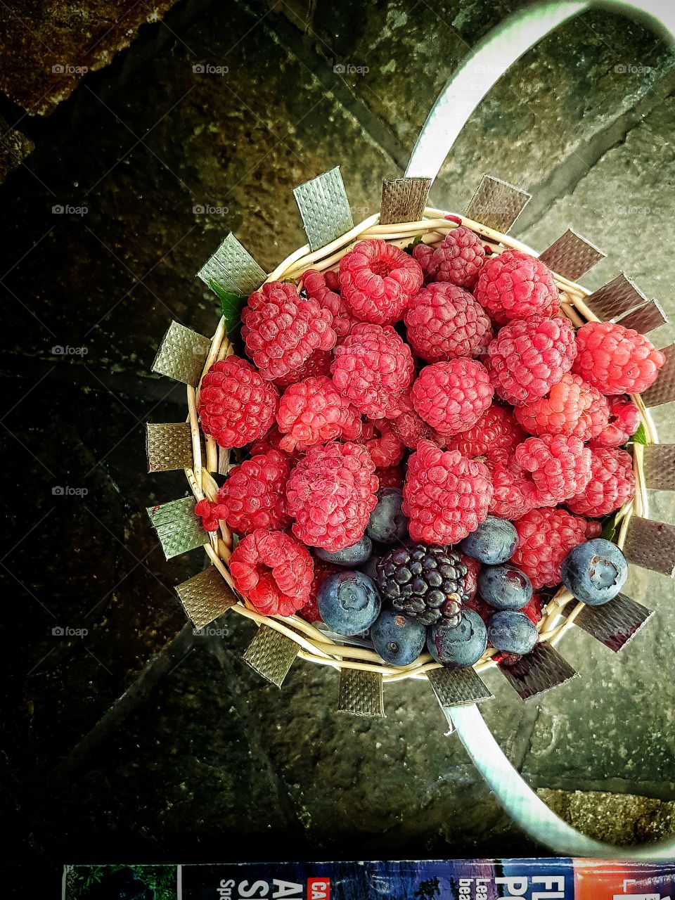 Basket full of berries