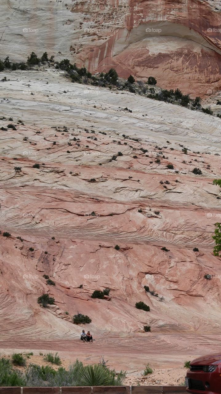 Beautiful landscapes along the highways of Utah