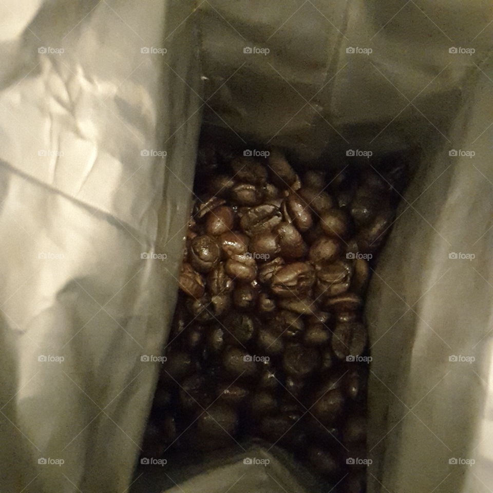 Inside Coffee Bag