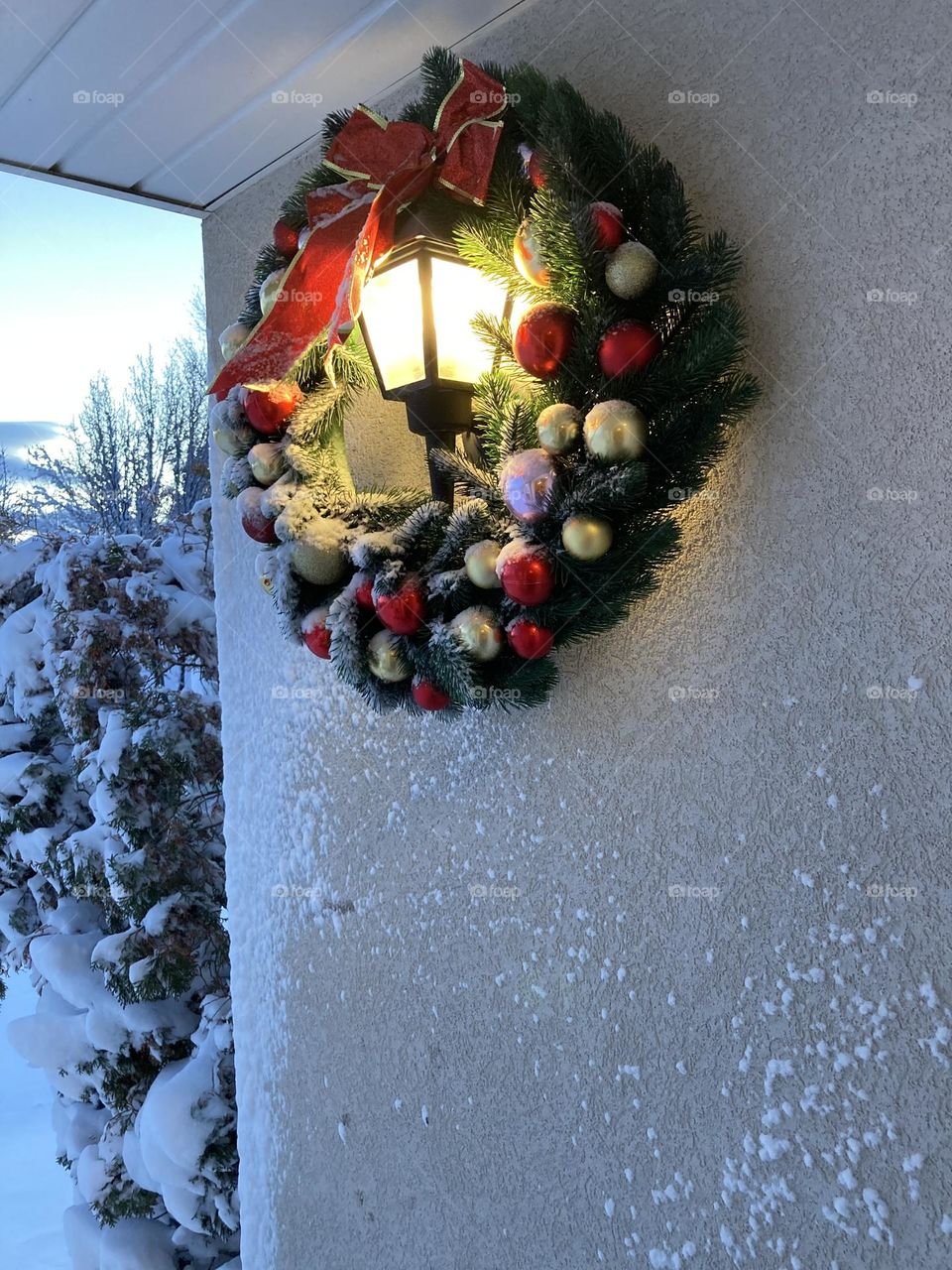 Snow-Covered Wreathe