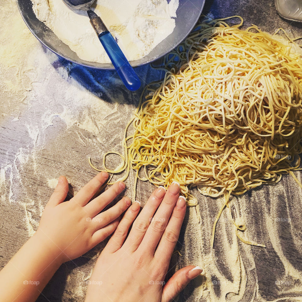 learning to make homemade pasta