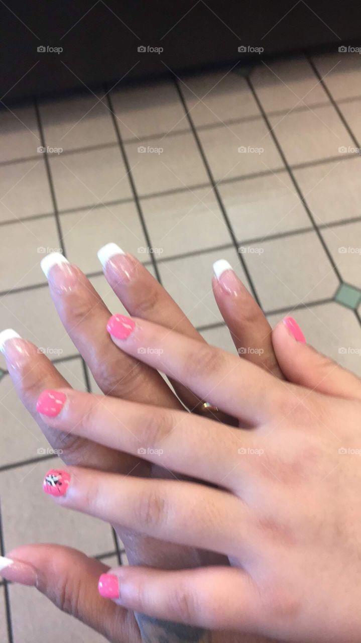 Daughter n mother day We got our nails done