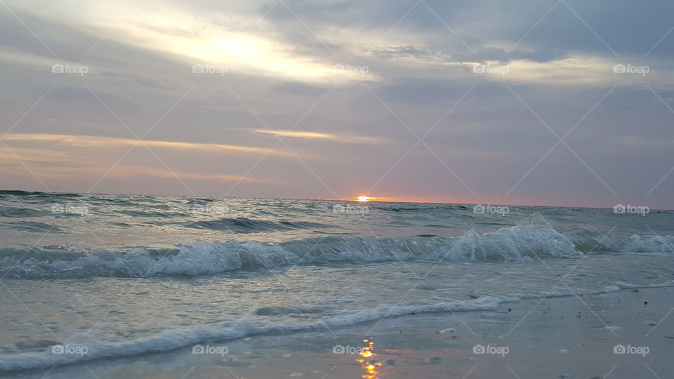 Pastel Beach sunset