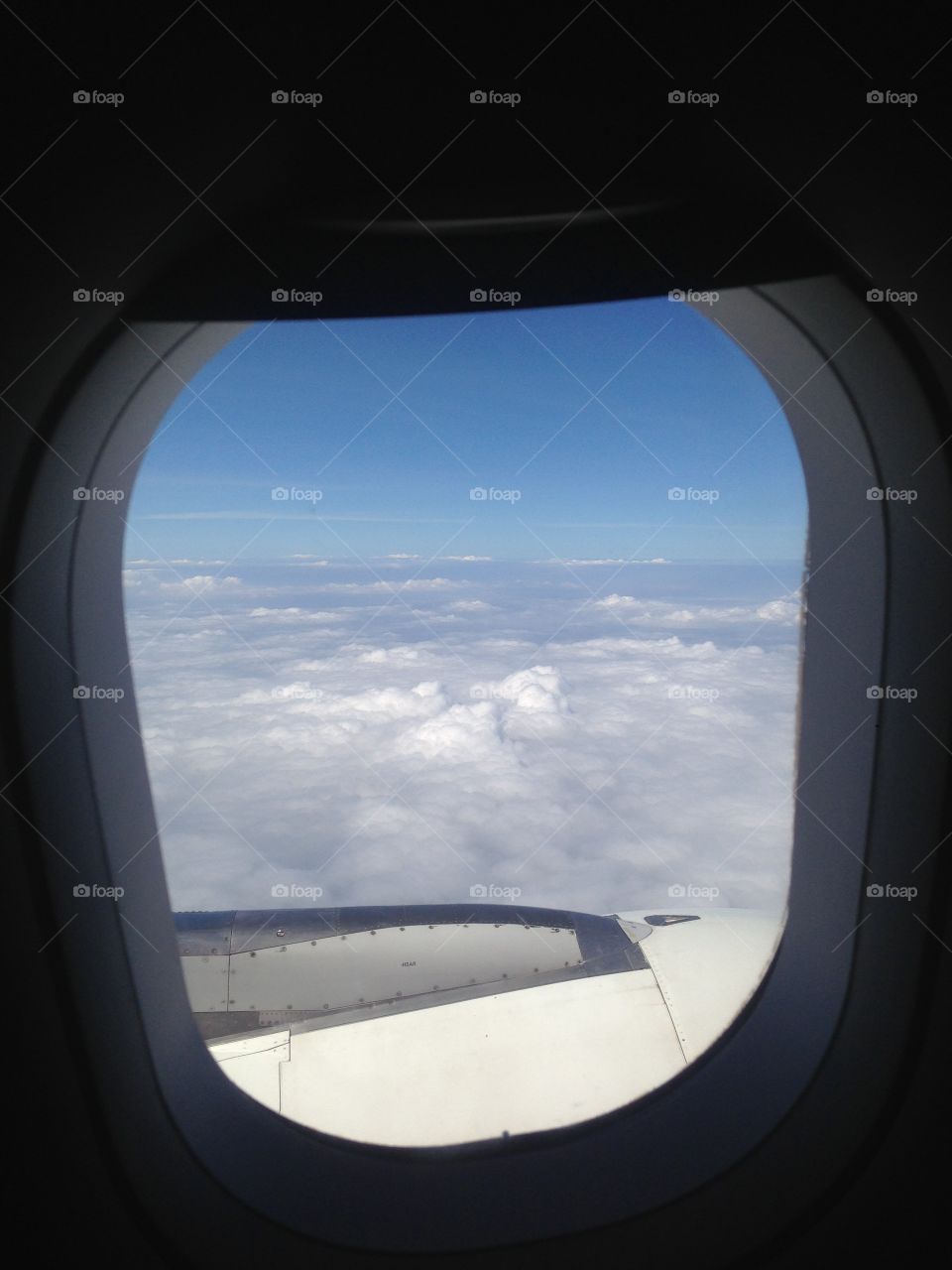 Airplane Window View