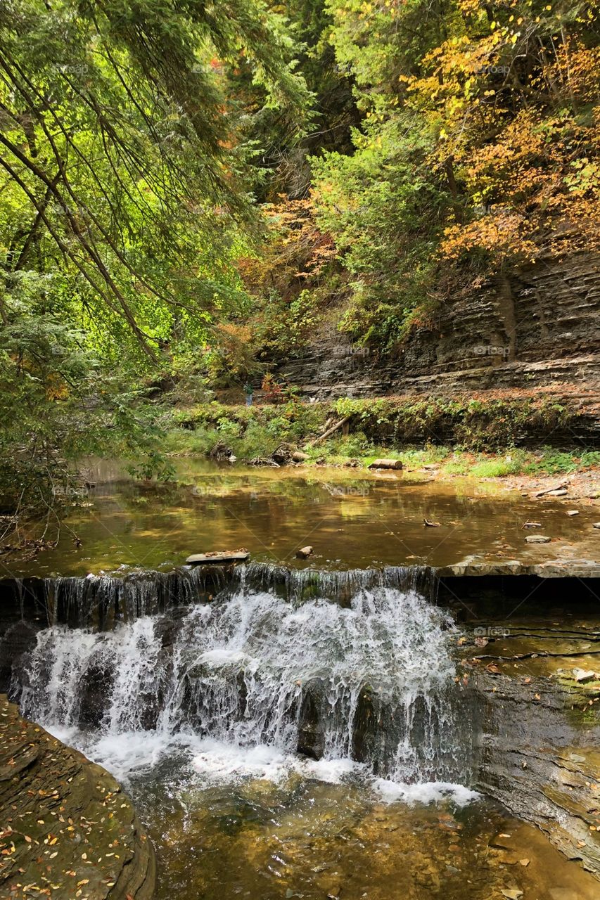 Mini falls at Stony Brook State Park 