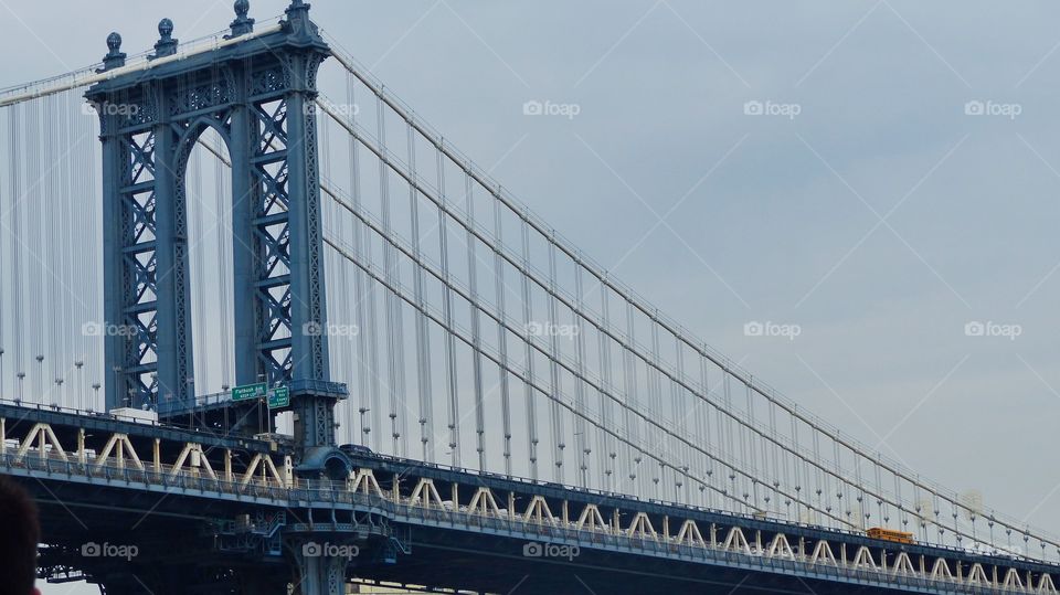 George Washington bridge on Hudson River in New York 