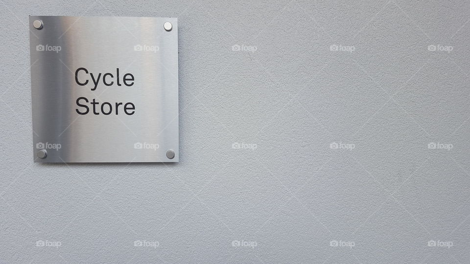 Cycle store sign