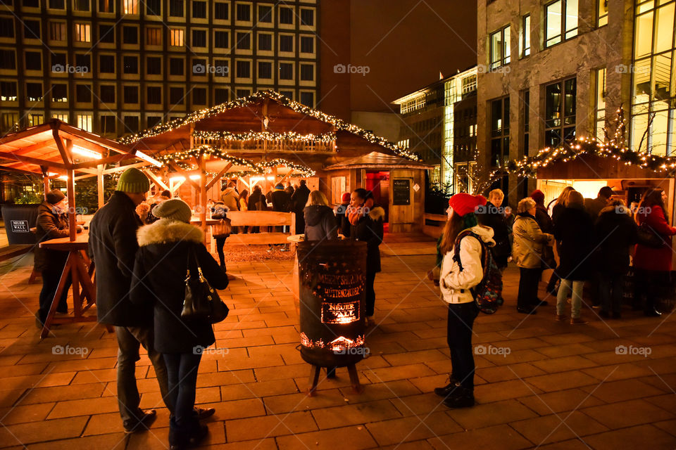 Christmas market in hamburg