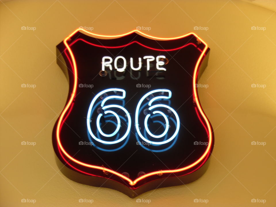 Neon route 66