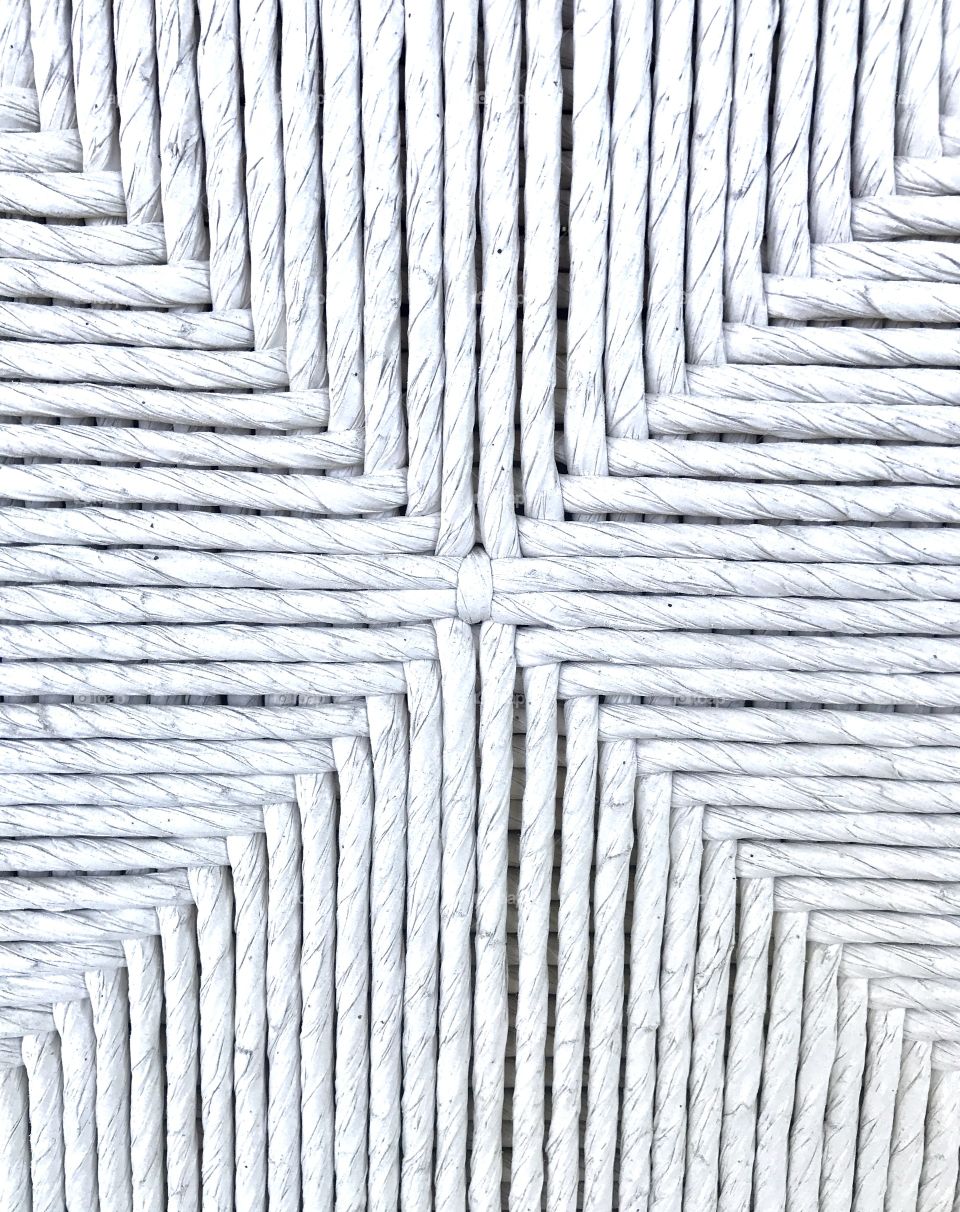 Close-Up Wicker Chair