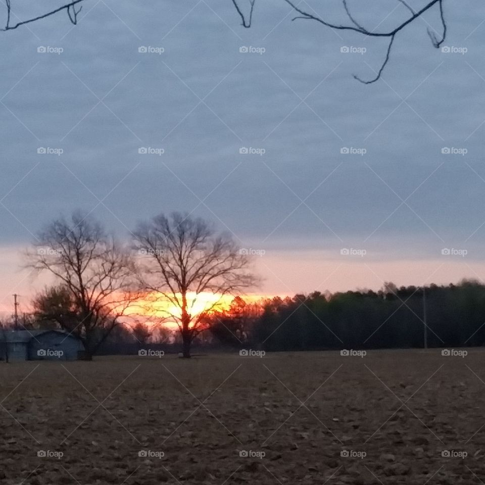 Sunrise in Marianna, Arkansas