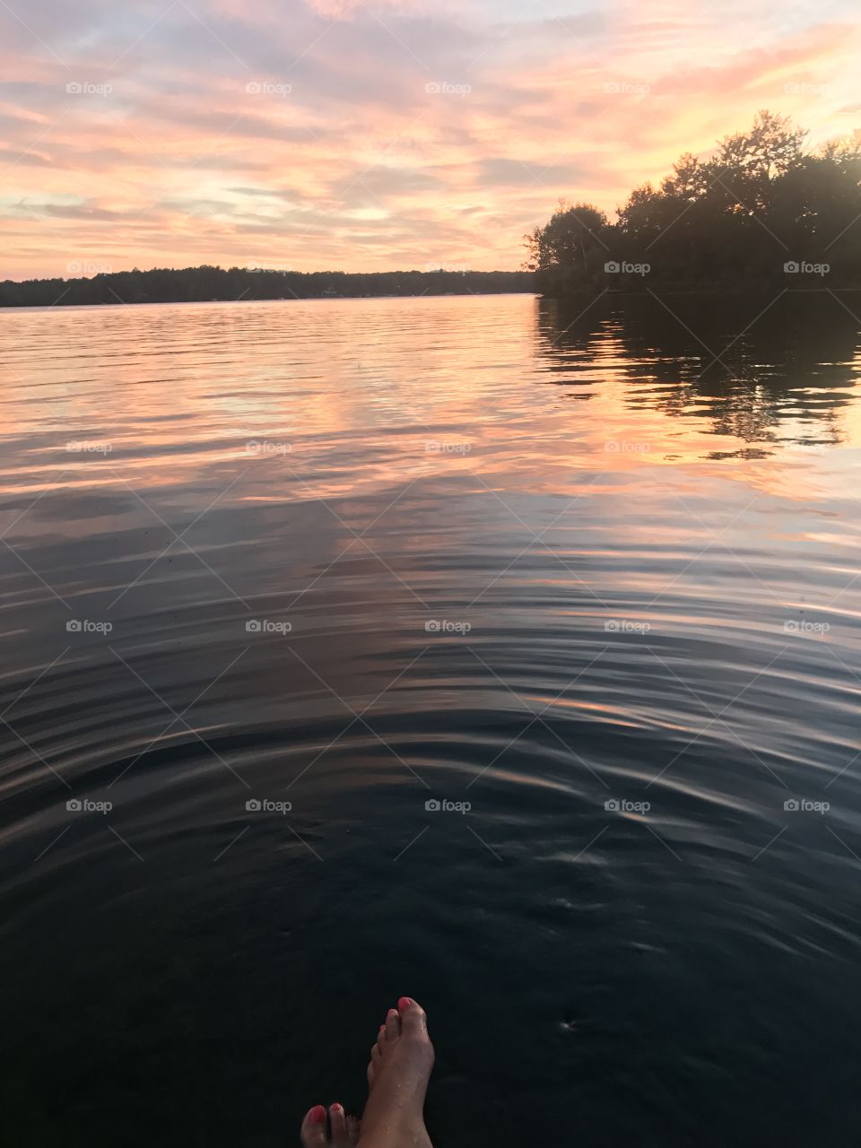 Sunset, Water, Dawn, Lake, Reflection