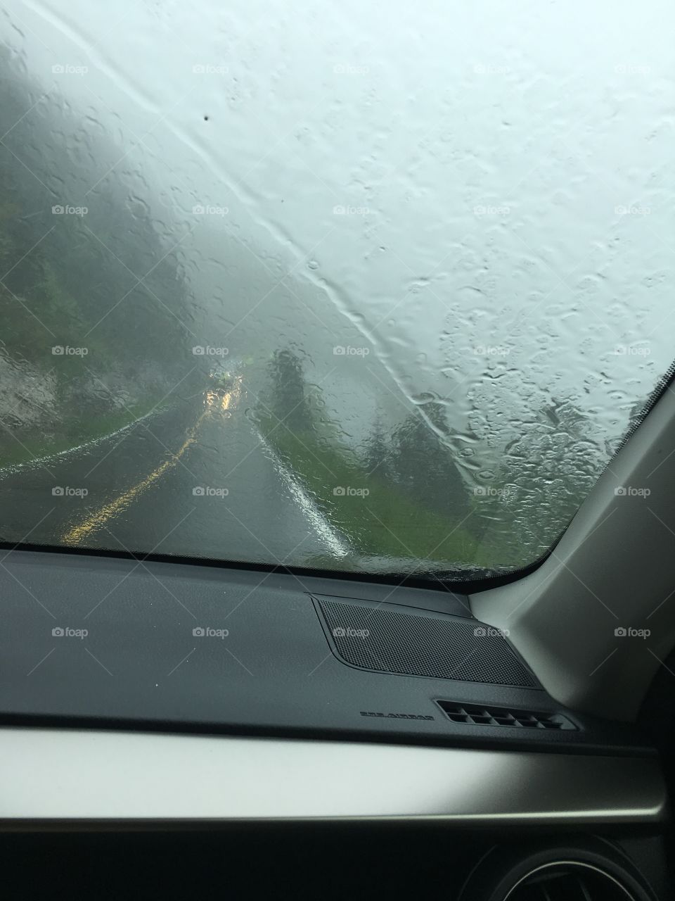 Raining day on the mountain