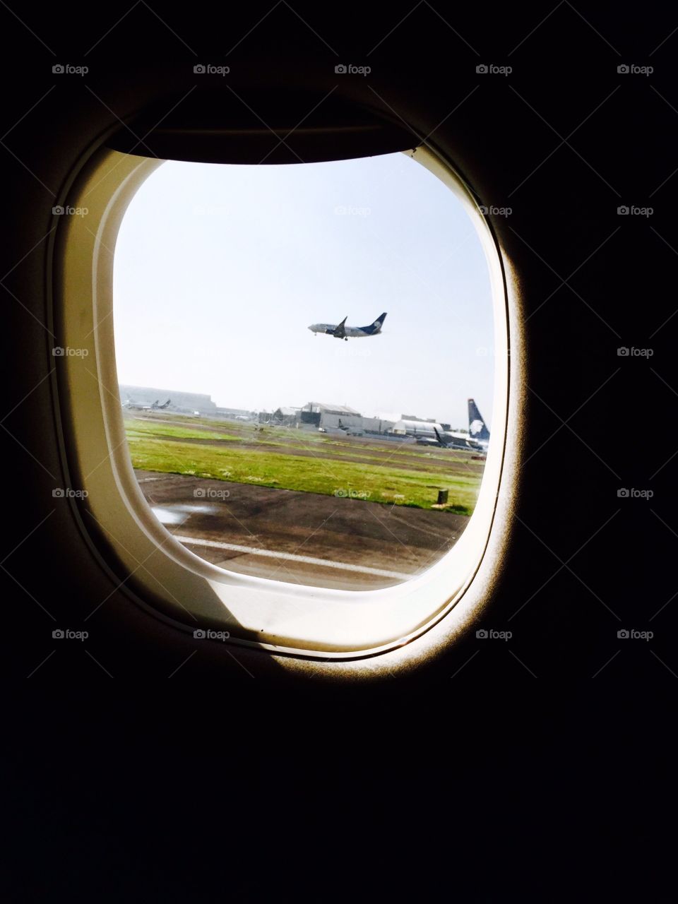 Airplane window 